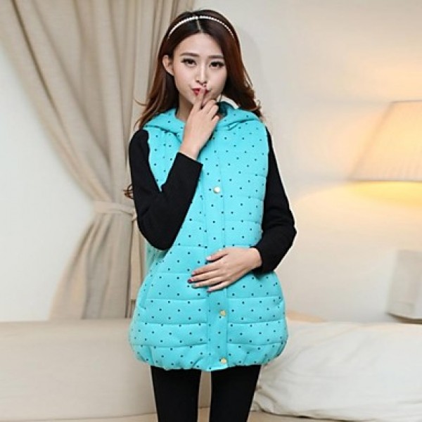 Maternity Long Down & Parka , Casual Long Sleeve Cotton/Polyester