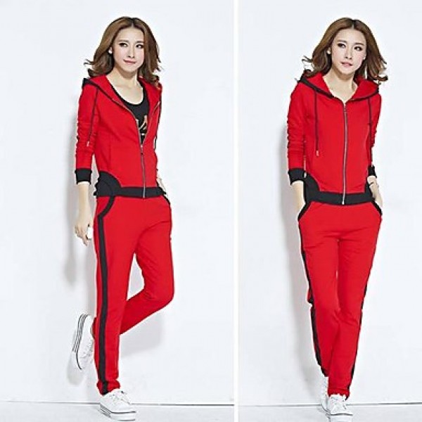 Women's Fashion Casual round collar Cotton Suit(Hoodie&Pant)