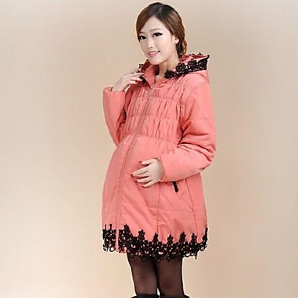 Maternity Long Down & Parka , Lace Cotton/Polyeste...