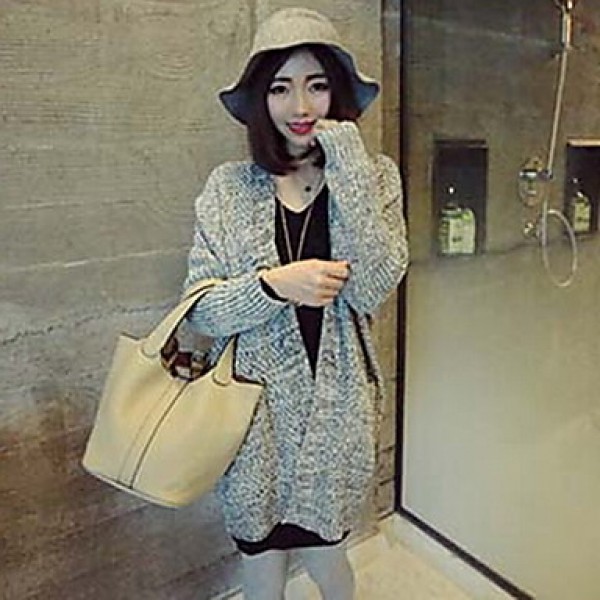 Maternity Long Coat , Casual/Work Long Sleeve Acry...