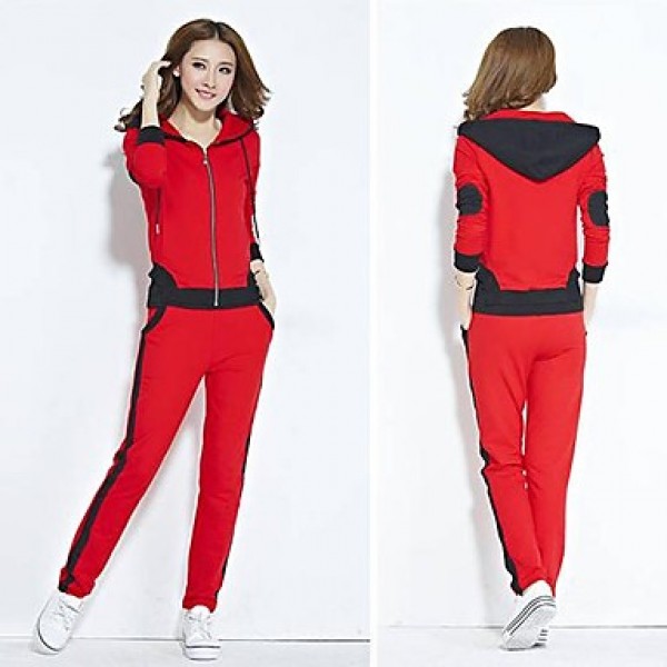 Women's Fashion Casual round collar Cotton Suit(Hoodie&Pant)